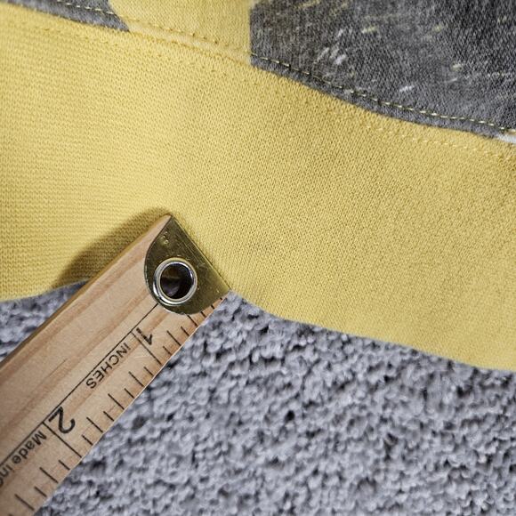 Nike Hoodie Mens Large Yellow AOP Swoosh Logo Pullover DB4607-761 - Picture 13 of 14